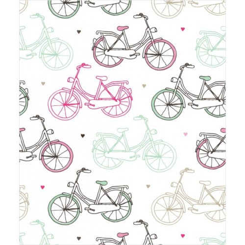 Papel de Parede Infantil Bicicletinha