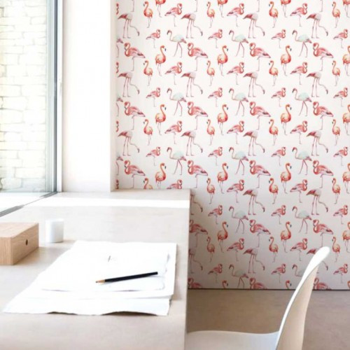 Papel de Parede Flamingo