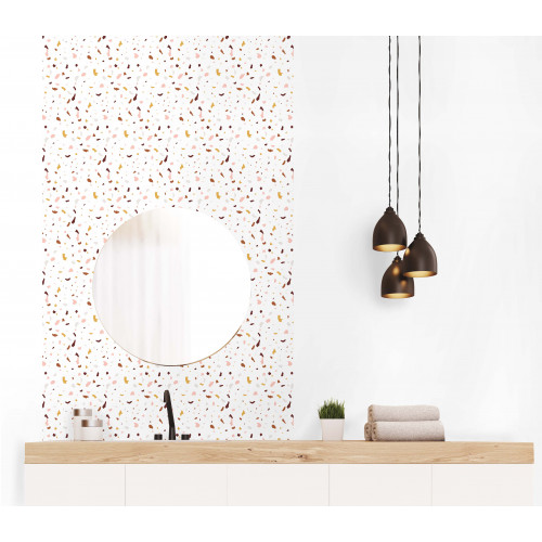 Papel de Parede Granilite Sagittarius Fundo Branco COM laminação