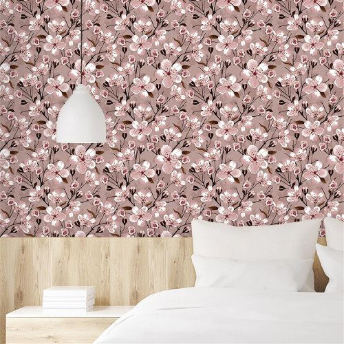 Papel de Parede Floral Sakurinha