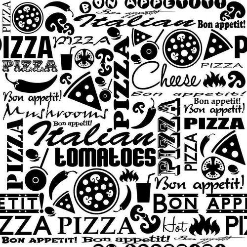 Papel de Parede Pizza Bon Appettit