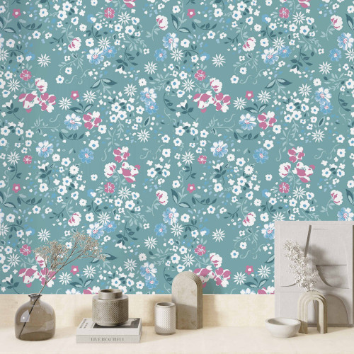 Papel de Parede Floral Doninha