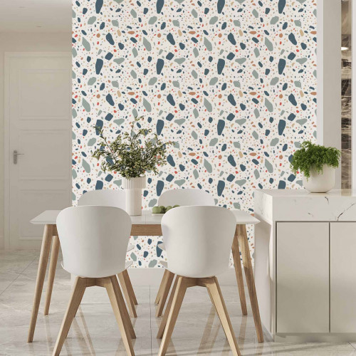 Papel de Parede Granilite Taurus Fundo Branco