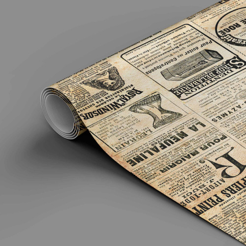 Papel de Parede Jornal Vintage