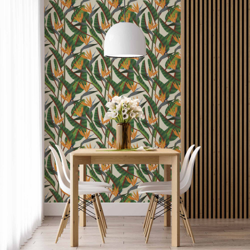 Papel de Parede Tropical Strelitzia