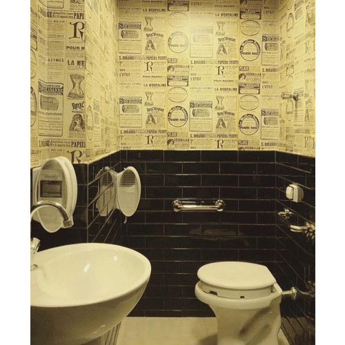 Papel De Parede Jornal Vintage ► não pode ser aplicada diretamente sobre parede com massa corrida; papel de parede jornal vintage