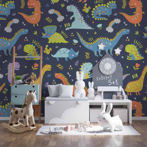Painel Meu amigo T-Rex Fundo Escuro