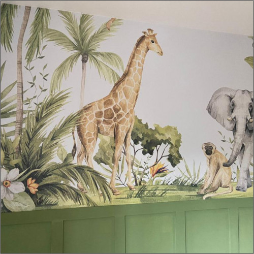 Painel Safari Aquarela Leve