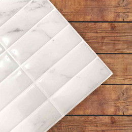 Placa de Pastilha Adesiva Resinada Filete Mármore Linus - 30cm x 30cm