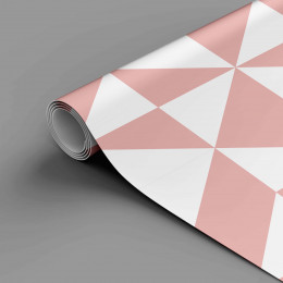 Papel de Parede Geométrico Luma Rosa Antigo em Rolo COM laminação Protetora