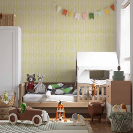 Papel de Parede Infantil Tricô Amarelo