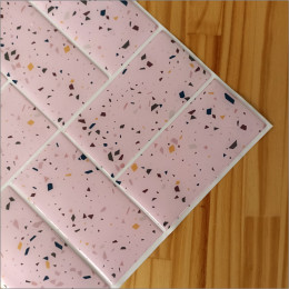 Placa de Pastilha Adesiva Resinada Patch Granilite Rose - 30cm x 30cm