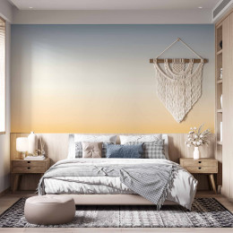 Painel Degradê Laranja e Azul