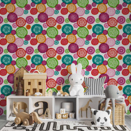 Papel de Parede Colorido Ghita
