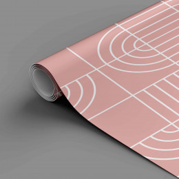 Papel de Parede Geométrico Tube Rosa Antigo em Rolo COM laminação Protetora
