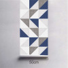 SALDÃO 3 Rolos na medida de 50cm x 200cm - Modelo Tantum Cimento Azul Escuro COM laminação protetora brilhante - Blockout CAIXA CX1D003 - 2