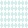 Papel de Parede Infantil Arlequina Menta - 1