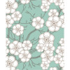 Papel de Parede Floral Blossom Turquesa - 3