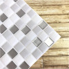 Placa de Pastilha Adesiva Resinada Branca, Cinza e Prata - 28,5cm x 31cm - 3