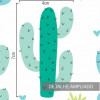 Papel de Parede Infantil Cactos Fofis - 4