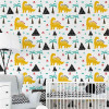 Papel de Parede Dinossauro Amarelo - 2