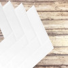 Placa de Pastilha Adesiva Resinada Espinha de Peixe Branco - 30cm x 30cm - 1