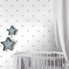 Papel de Parede Infantil Estrelita Cinza - 3