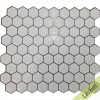 Placa de Pastilha Adesiva Resinada Hexagonal Mini White - 28,5cm x 27cm - 6