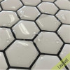 Placa de Pastilha Adesiva Resinada Hexagonal Mini White - 28,5cm x 27cm - 3
