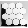 Placa de Pastilha Adesiva Resinada Hexagonal Max Branco - 30cm x 30cm - 4