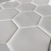 Placa de Pastilha Adesiva Resinada Hexagonal Max Cinza - 30cm x 30cm - 2