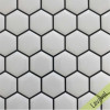 Placa de Pastilha Adesiva Resinada Hexagonal Mini White - 28,5cm x 27cm - 4