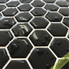 Placa de Pastilha Adesiva Resinada Hexagonal Mini Black - 28,5cm x 27cm - 1