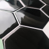 Placa de Pastilha Adesiva Resinada Hexagonal Max Preto - 30cm x 30cm - 1
