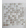 Placa de Pastilha Adesiva Resinada Branca, Cinza e Prata - 28,5cm x 31cm - 2