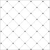 Papel de Parede Losango Pontilhado Preto fundo Branco - 1