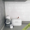 Placa de Pastilha Adesiva Resinada Metrô White fundo branco - 26cm x 30cm - 1