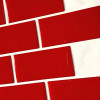 Placa de Pastilha Adesiva Resinada Metrô Red - 26cm x 30cm - 3