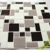 Placa de Pastilha Adesiva Resinada Mosaico Cinza, Preto e Branco - 28,5cm x 31cm - 2