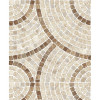 Papel de Parede Mosaico de Pedra Creme - 4