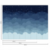 Painel Céu Azul em uma Noite Estrelada - 1