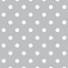 Papel de Parede Bolinhas Fundo Cinza - 1