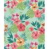 Papel de Parede Floral Honolulu Turquesa - 4