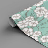 Papel de Parede Floral Blossom Turquesa - 1