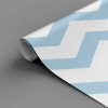 Papel de Parede Chevron Azul Claro - 3