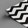 Papel de Parede Chevron Pequeno Preto - 3