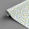 Papel de Parede Bolinhas Dots Azul e Verde - 1