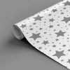 Papel de Parede Infantil Estrelas Cinza - 4