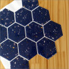 Placa de Pastilha Adesiva Resinada Hexagonal Max Granilite Azul- 30cm x 30cm - 3