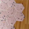 Placa de Pastilha Adesiva Resinada Hexagonal Max Granilite Rose- 30cm x 30cm - 3